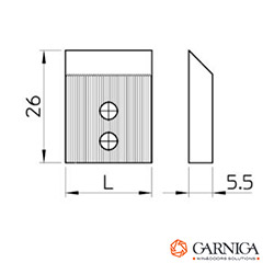 Herramientas Garniga - CUCHILLA PERFIL RECTO PARA DISCO SEMI-AJUSTABLE