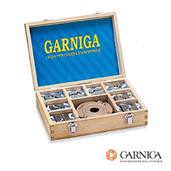 Herramientas Garniga - SET DE PORTACUCHILLAS CON CUCHILLAS PERFILADAS MODELO 103 GARNIGA