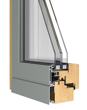 Sistema de ventana madera aluminio europrofili sistema evo